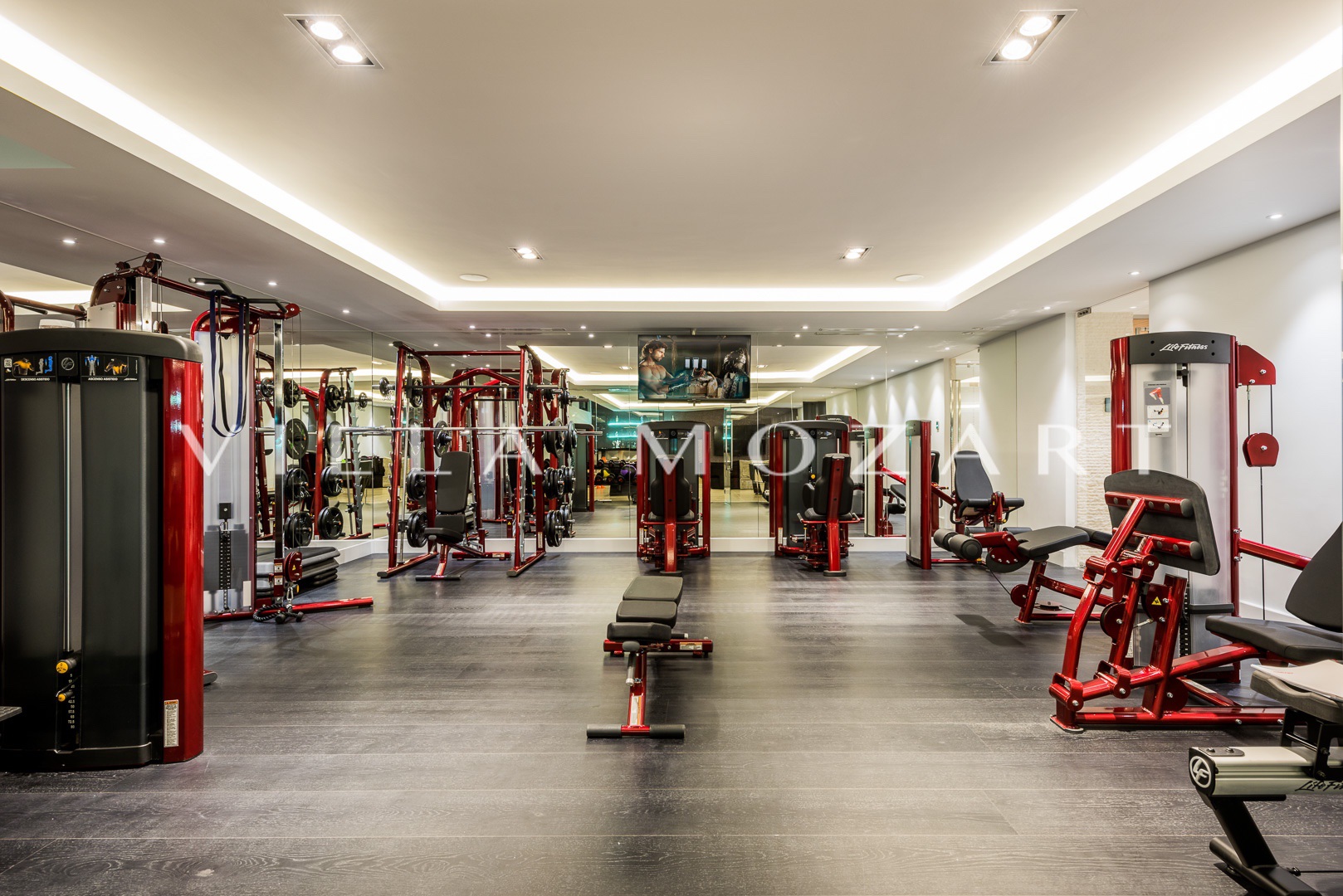 Gym and fitness area